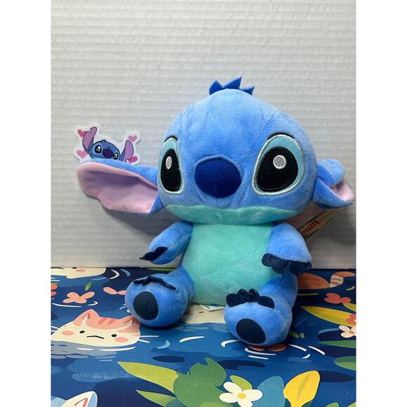 Disney Lilo & Stitch Blue Alien Plush Stuffed Animal Toy w/ Suction Cup - Picture 1 of 13